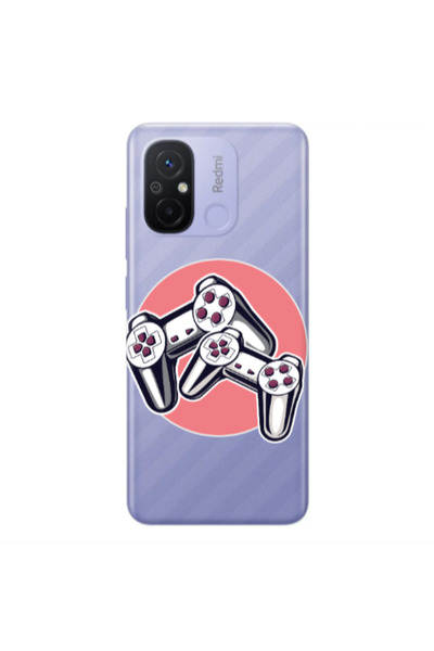 Other Xiaomi Redmi 12C Retro Joysticks Transparent Silicone TPU Θήκη