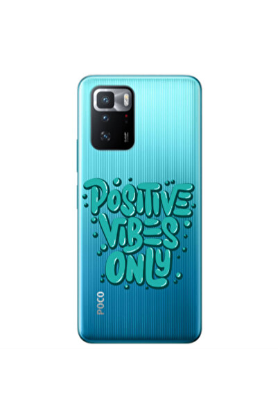 Other Xiaomi Poco X3 GT Positive Vibes Only Transparent Silicone TPU Θήκη
