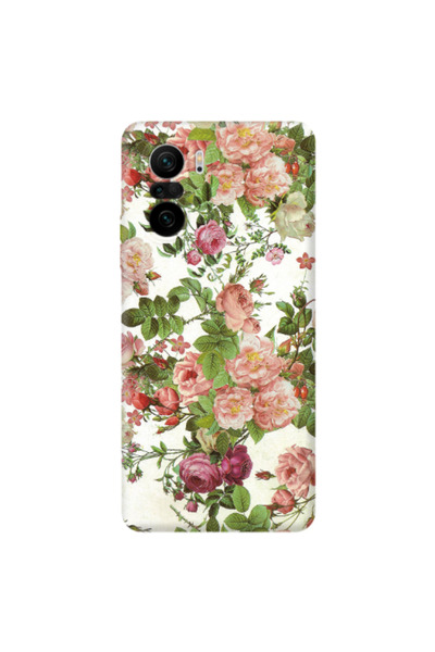 Other Xiaomi Poco F3 Pink roses 2 Transparent Silicone TPU Θήκη
