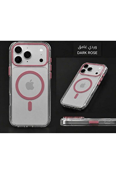 Generic Transparent protective case with colored frame compatible with iPhone...