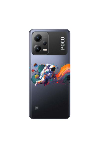 Other Xiaomi Poco X5 Rainbow Space Transparent Silicone TPU Θήκη