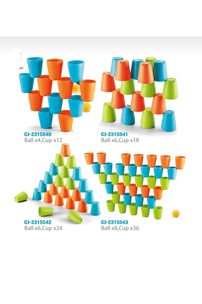 TREND MIX Chengji plastic educational , 3 in ,1 cup quick stacking blocks, quick throwing, throwing montessori