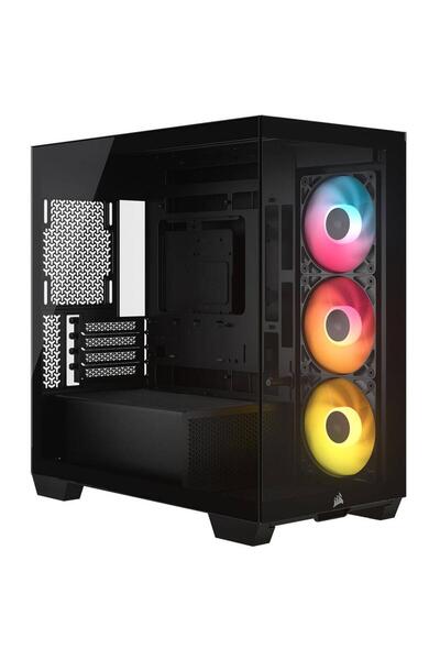 Corsair 2800X RS-R ARGB Micro-ATX Case with 3 RS120-R ARGB Fans, Black