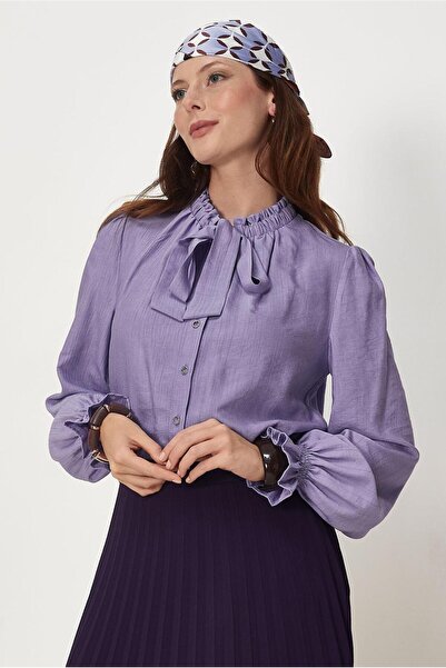 Alvina Neck-Tie Bluz 46777