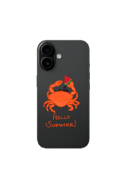 Other Apple Iphone 16 plus Hello Summer! Transparent Silicone TPU Θήκη