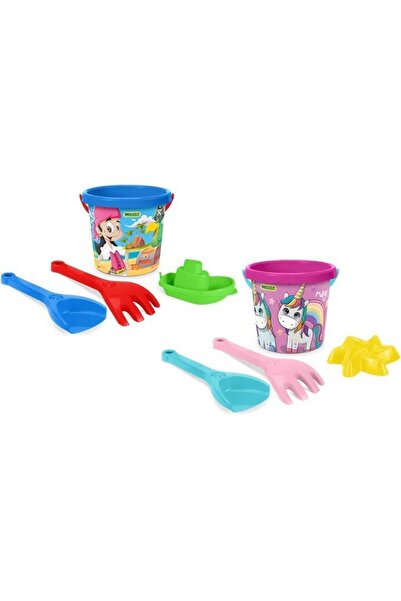 Wader Set joaca nisip 4 piese multicolor