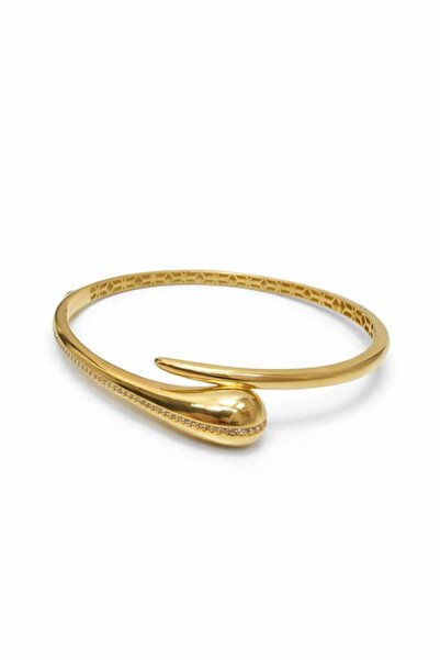 yare jewelry İtalyan Model Altın Kaplama Gümüş Kelepçe