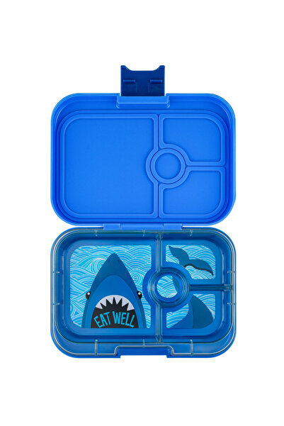 YumBox Δοχείο Φαγητού Πανίνο 4 Θέσεων - Μπλε Σερφ / Καρχαρίας