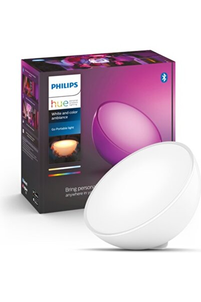 Philips Hue GO V2 Taşınabilir Akıllı Led Masa Lambası, Bluetooth Özellikli, B...