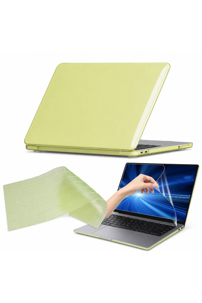 Genel Markalar Macbook Neo 13 inç A3404 Parlak Buzlu Kılıf Hardcase 2026 Mode...