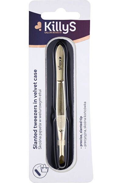 Killys Slanted Tweezers In Gold