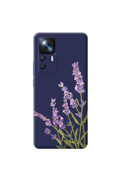 Other Xiaomi Mi 12T Flowers 8 Dark blue Colored Silicone TPU Θήκη