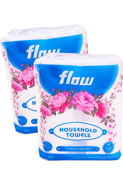 Flow Kitchen Towel Embossed 2Ply 23x22cm 2x50's