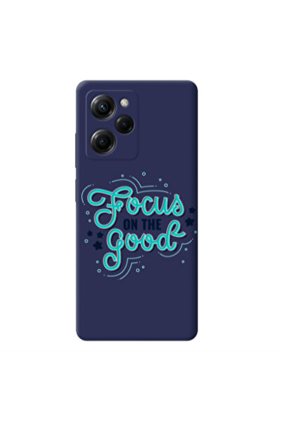 Other Xiaomi Poco X5 Pro Focus On The Good Dark blue Colored Silicone TPU Θήκη