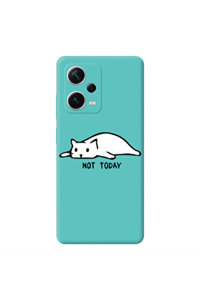 Other Xiaomi Poco X5 Not Today Turquoise Colored Silicone TPU Θήκη