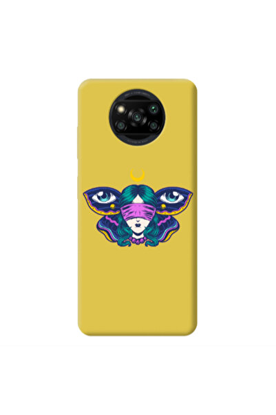 Other Xiaomi Poco X3 /X3 Pro Eye in my ear Yellow Colored Silicone TPU Θήκη
