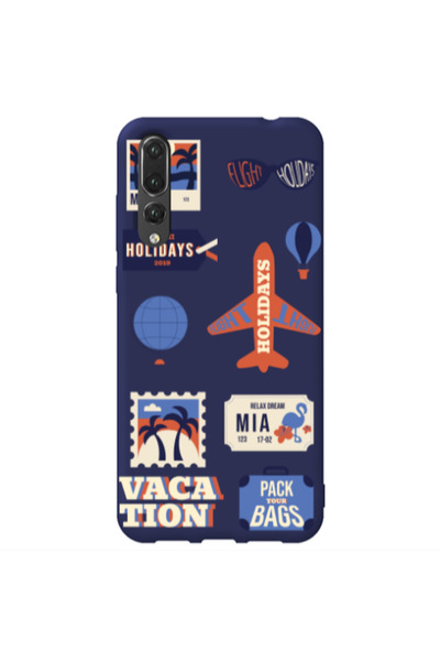 Other Huawei P20 Pro Vacation Dark blue Colored Silicone TPU Θήκη