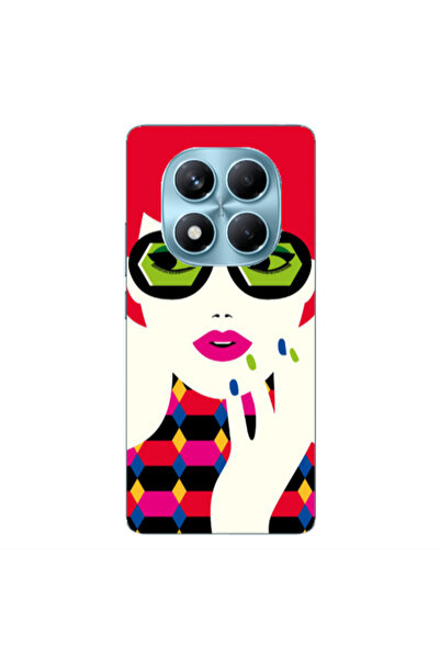 Other Xiaomi Redmi Note 14 Pro Red hair girl Transparent Silicone TPU Θήκη