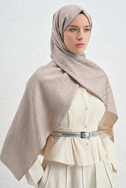 Armine Elegance Silk Cotton Monogram Shawl 08