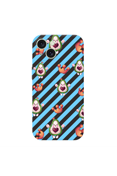 Other Apple iPhone 15 king avocado Black Colored Silicone TPU Θήκη