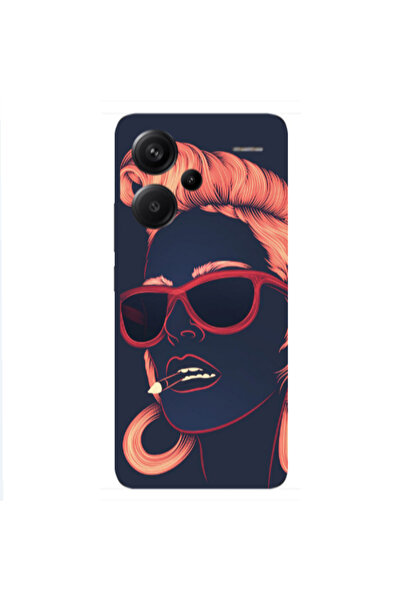 Other Xiaomi Redmi Note 13 Pro+ 5G Girl retro Transparent Silicone TPU Θήκη
