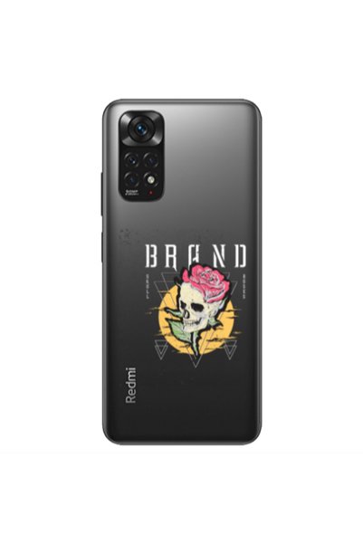 Other Xiaomi Redmi Note 11S NFC Skull Roses Transparent Silicone TPU Θήκη
