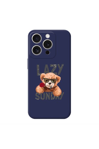 Other Apple iPhone 15 Pro Max Lazy sunday Dark blue Colored Silicone TPU Θήκη