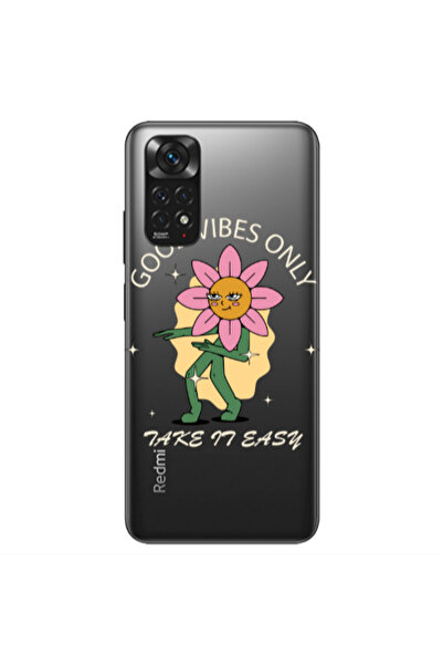 Other Xiaomi Redmi Note 11S NFC Good Vibes Only Transparent Silicone TPU Θήκη