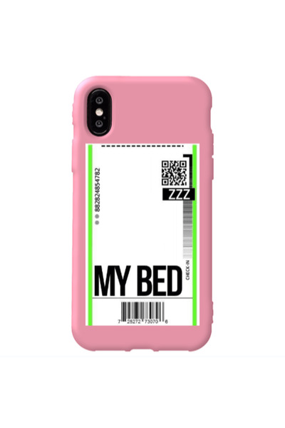 Other Apple iPhone X My Bed ZZZ Pink Colored Silicone TPU Θήκη
