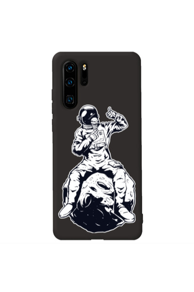 Other Huawei P30 Pro ice cream in space Black Colored Silicone TPU Θήκη