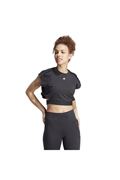 adidas Απόδοση POWER CROP T IA1034 Μαύρο S