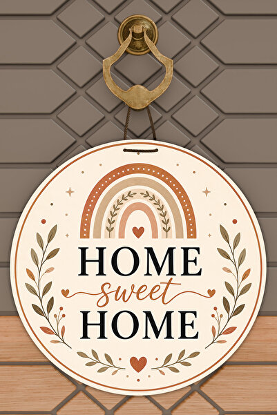 Dormot Home Modern Written Sun Themed Round Door Ornament Digital Printing 30...