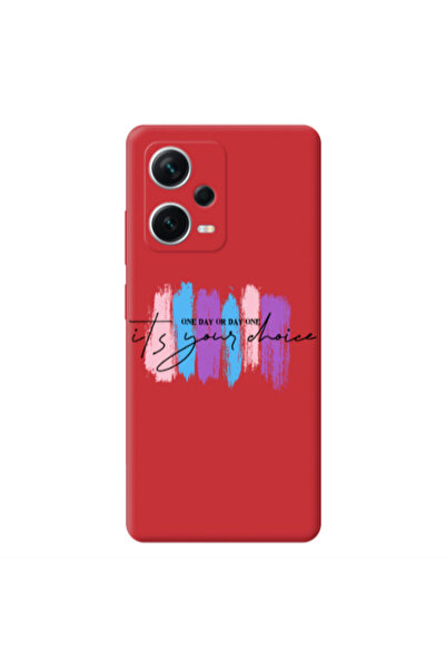 Other Xiaomi Poco X5 One Day Or Day One Red Colored Silicone TPU Θήκη