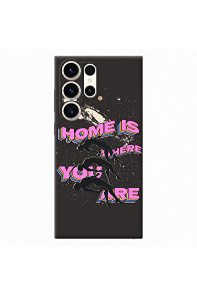 Other Samsung S24 Ultra Home Is Where Black Colored Silicone TPU Θήκη