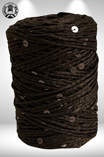 Göçer İplik Since Sequin Raffia 6mm Premium Sequins 200 Meters Yarn Raffia Ya...