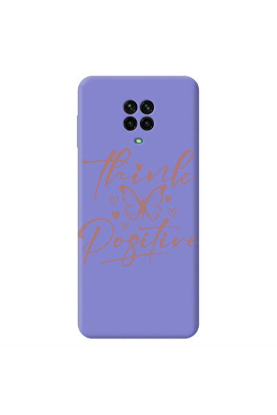 Other Xiaomi Redmi Note 9 Pro Think Positive Purple Colored Silicone TPU Θήκη