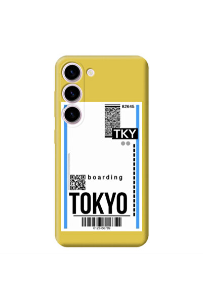 Other Samsung S23 Plus Tokyo Boarding Yellow Colored Silicone TPU Θήκη