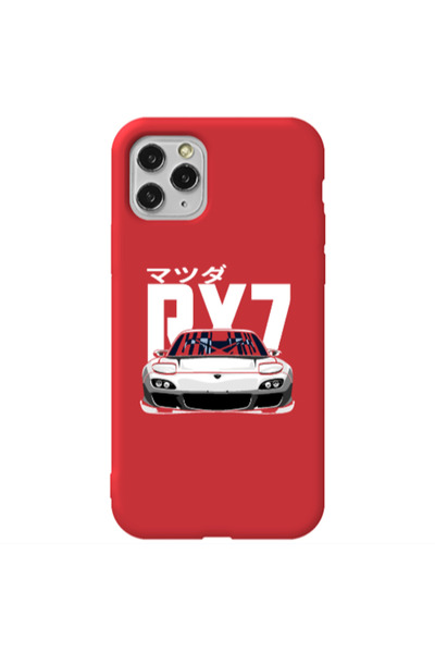 Other Apple iPhone 11 Pro Max Car Rx7 Red Colored Silicone TPU Θήκη