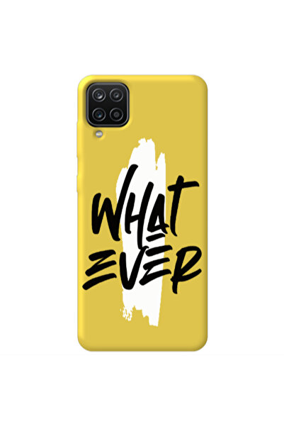 Other Samsung A12 What Ever Yellow Colored Silicone TPU Θήκη