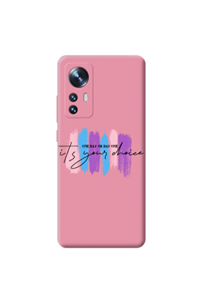 Other Xiaomi Mi 12 One Day Or Day One Pink Colored Silicone TPU Θήκη
