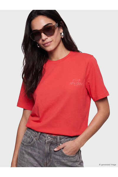 LC Waikiki Original Printed 100% Cotton Women's T-Shirt
