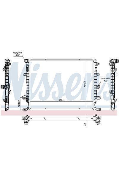 Nissens Radiator Racire Motor SEAT ALHAMBRA VW SHARAN