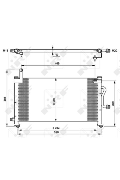 NRF Radiator Condensator Aer Conditionat DAEWOO MATIZ