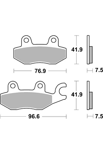 Brembo Placute de Frana Fata Destinat Pentru: Traseu Material: Sinter-sa 41 9...