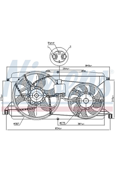 Nissens Ventilator Radiator FORD TRANSIT/TRANSIT TOURNEO