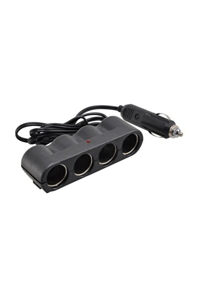 AUTOMAX Priza auto multipla cu 4 iesiri de 12V 1A cu led, max.100W , cablu de...
