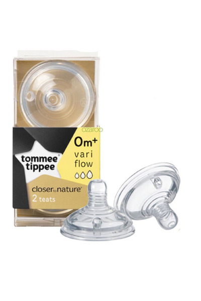 tommee tippee Θηλές Vari Flow για Μπιμπερό 0+ Μηνών - 2 Τεμάχια