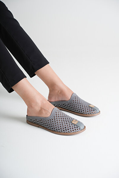 ANALİN SHOES Γυναικείες άνετες καθημερινές παντόφλες από γνήσιο δέρμα με διάτ...