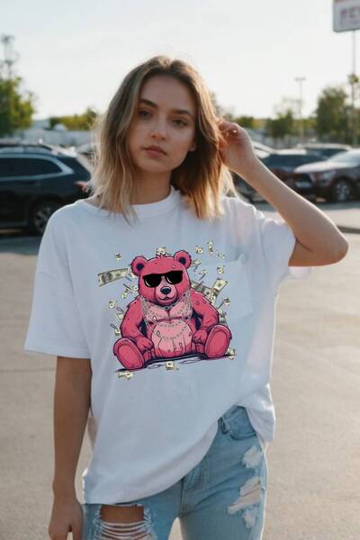 classy moda Γυναικείο μπλουζάκι Oversize Cool Street Vibe με στάμπα και λαιμό...