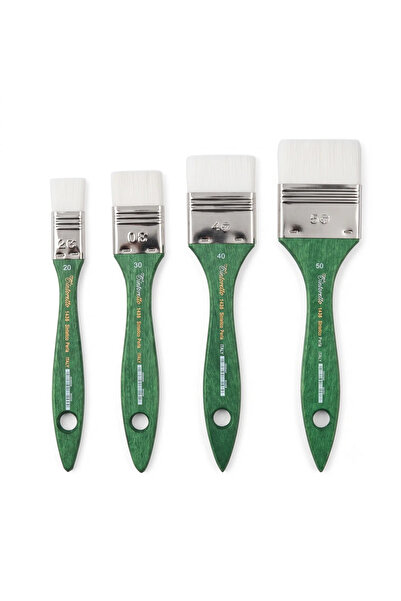 TINTORETTO Perla Fiber Synthetic Brush 1436 Series Set of 4